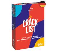 CRACK LIST Ciudad, país, río rediseñado - Juego Familiar y de Fiesta - 2 a 8 Jugadores - A Partir de 10 años - Tiempo de Juego de 30 Minutos - Divertido Juego de Cartas para el hogar y los Viajes