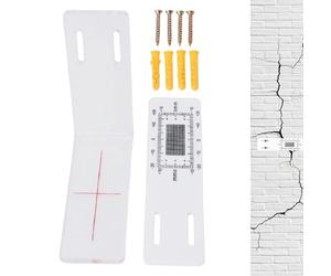 Crack Monitor: dispositivo de observación de la integridad del edificio, ayuda profesional para la evaluación de la construcción | Instrumento de seguimiento de fracturas a escala clara que respalda l