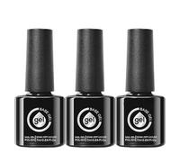 Crack Nail Repair Gel - Fiber Glass Base Gel Polish | Gêl Polish for Repair Broken Damaged Thin Weak Nails | 3 Pieces UV Led Curing Requires Manicure Accessories for Home Professional Beauty Salon