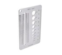 Crack Width Gauge, Precision Inspection Tool, Stainless Steel Ruler For Home Wall Monitoring Construction Gap Measurement Survey Damage Tracking Structural Repair Portable Scale Engineer Necessary