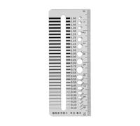 Crack Width Gauge Stainless Steel - Gap Measurement Ruler | 0.1-1.5mm