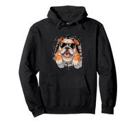 Cracked Wall English Bulldog Sunglasses Sudadera con Capucha