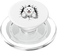 Cracked Wall Samoyed PopSockets PopGrip para MagSafe