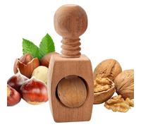 Cracker de nogal: cáscaras de nuez de madera manual, abridor portátil para avellanas, castañas de nueces con cocción diaria, bocadillos para acampar, picnics, viajes, fiesta 4.21x1.89x1.89 pulgadas