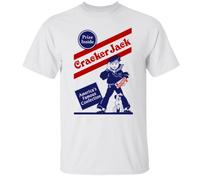 Cracker Jack Prize Inside America T-Tshirts Camisetas y Tops Vintage Gift for Men Funny tee White(X-Large)
