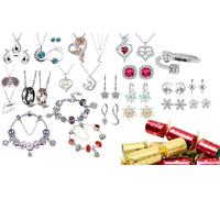 Cracker sorpresa con piezas de joyería decoradas con cristales de Premium Aurelis: 12 unidades