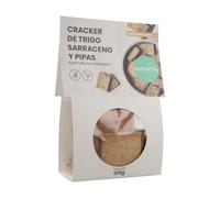 Crackers de trigo sarraceno y pipas sin gluten BIO | 125 g | Naturitas Essentials | Crackers Bio sarraceno con pipas | Sin gluten apto celíacos | Panes