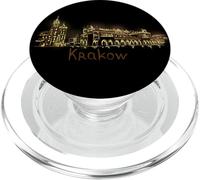 Cracovia Noche Cracovia Polonia Viaje Souvenir City Gift PopSockets PopGrip para MagSafe