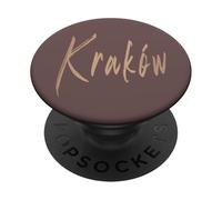 Cracovia Polonia Diseño Elegante Vintage PopSockets PopGrip Adhesivo