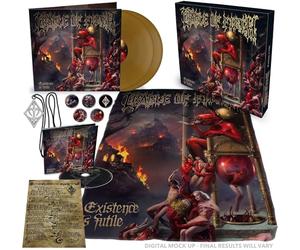 Cradle Of Filth - Existence Is Futile BOX in IGI, 2LP (gold), buttons, flag, necklace, lyricsheet [Vinilo]