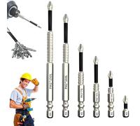 Cradlewaver Drill Bit Set, High Magnetic Screwdriver Bits Anti-Slip Alloy Steel Tips, Impact-Resistant Magnetic Drill Bit Kit for Electric & Manual Tools