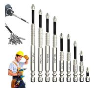 Cradlewaver Drill Bit Set, High Magnetic Screwdriver Bits Anti-Slip Alloy Steel Tips, Impact-Resistant Magnetic Drill Bit Kit for Electric & Manual Tools