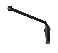 Cradling Barra de cortina con brazo giratorio pesado con topes, 40 kg de metal, 25 mm de diámetro, barra de cortina para cocina, cuarto de baño (70CM)