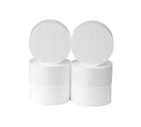 Crafare Círculos de espuma de 4 pulgadas, 6 unidades de 1 pulgada de grosor para manualidades, modelismo, escultura, decoración de fiestas, proyectos escolares, color blanco