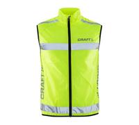 Craft Active - Chaleco de Running para Hombre, tamaño Medio, Color Amarillo neón