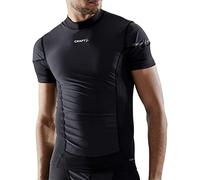 Craft Active Extreme X Wind SS M Tops, Hombre, Negro, Granito (Black/Granite), XL