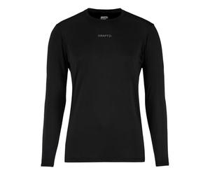 Craft ADV Essence LS tee 2 Black - Camiseta de Manga Larga Transpirable 3XL con Zonas de Malla - Camiseta de Entrenamiento de poliéster Reciclado para Fitness y Exterior