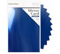 Craft Alta Brillante Tarjeta de Espejo A4 - Imperial Azul