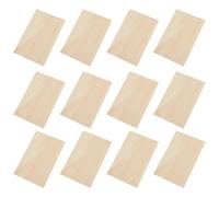 Craft Basswood Panels - 12 Thin Rectangle Wood Sheets for Modeling | Carving, Pyrography, School Projects, Miniature Houses, Boat Designs, Airplane Kits, CNC Engraving, Art Supplies, Creative