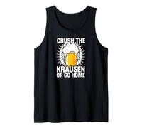 Craft Beer Homebrewer Crush The Krausen Or Go Home Camiseta sin Mangas