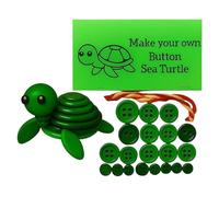 Craft Buttons For Crafting - Highland Cow Bunny Owl Raccoon Turtle Squirrel | Button Ornament Craft Kit - Make Your Own Christmas Decorations | Hanging Ornaments For The Home Bedroom Door Window