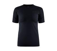Craft Camiseta térmica Unisex Adult Core Dry Active Comfort para Mujer, Color Azul Oscuro y Negro, Talla S