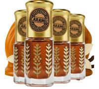 Craft & Care - Musk Caramelo Perfume Árabe | Aceite Perfumado CONCENTRADO Frasco 9 ml (Formato Bolsillo) | Caramelo Gourmand con Vainilla y Almizcle | Unisex, Sin Alcohol (3, Caramelo)