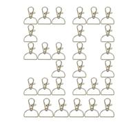 Craft Clasp - Classic Lobster Hook | Zinc Alloy with Polished Finish, 50 Pack with Swivel Ring, Clip Supply with Quick Connect, Tool for Accessories Jewelry Lanyard Leather