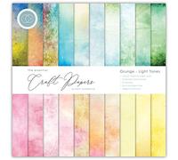 Craft Consortium CCPAD008 Bloc de Papel de Doble Cara de 12 x 12 Pulgadas, 30/Paquete, Tonos claros, 20 diseños, Multi, 12-x-12-Inch