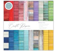 Craft Consortium Double-Sided Paper Pad 6"X6" 40/Pkg-Beach Hut, 20 Designs