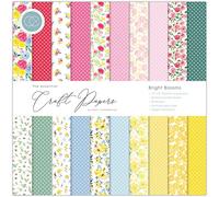 Craft Consortium - Los papeles esenciales para manualidades de cartulina - Bright Blooms