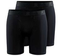 Craft Calzoncillos en paquete de 2 Core Dry Boxer 6-Inch negro L