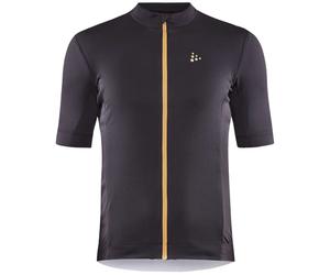 CRAFT Core Essence Jersey Regular - Hombre - Negro / Narnaja - talla L- modelo 2025