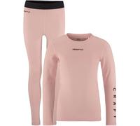 CRAFT Core Warm Baselayer Set Jr - Niño - Rosa / Beige - talla 8/10 años- modelo 2026