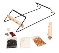 Craft County Beadsmith - Kit de telar de cuentas de metal | Incluye hilo, agujas, cuentas de vidrio de 18 gramos y enhebrador de agujas de alambre | pulseras, collares, cinturones y mucho más