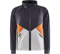 CRAFT Glide Hood Jacket M - Hombre - Gris / Narnaja - talla S- modelo 2023