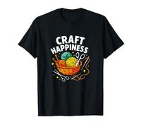 Craft Happiness, Divertido Amante del Tejido y el Ganchillo Camiseta