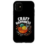 Craft Happiness, Divertido Amante del Tejido y el Ganchillo Carcasa para iPhone 11
