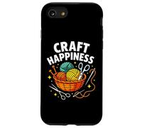 Craft Happiness, Divertido Amante del Tejido y el Ganchillo Carcasa para iPhone SE (2020) / 7/8