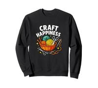 Craft Happiness, Divertido Amante del Tejido y el Ganchillo Sudadera