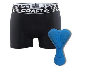 Craft Hombre Greatness Bike Boxer M Calzoncillos de Ciclismo, Hombre, Greatness Bike Boxer M, Blanco/Negro, XX-Large