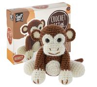Craft ID Affen-haakset, Amigurumi-set, haakpakket, haaknaalden (Importación USA)