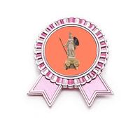 Craft Livestock - Broche con insignia de diosa pura, color rosa, Medium, Metal