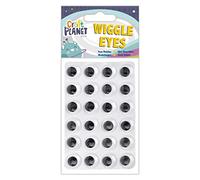 Craft Planet CPT 6671200 Wiggle Eye - Pegatinas (24 unidades), color blanco y negro