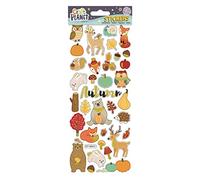 Craft Planet Divertidas pegatinas coloridas: los animales de otoño son los accesorios ideales para álbumes de recortes y hacer libros, regalos y productos personalizados, CPT 805311