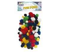 Craft Planet Pompones (100 Unidades), Multicolor