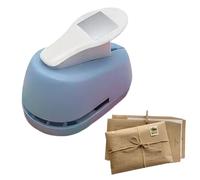 Craft Punch - Non-Slip Ergonomic DIY Square | Small Scrapbook Punches Craft Supplies for Family, Photo, Card Making, Journaling, Art Projects, Home, School, Office, Party, Holiday