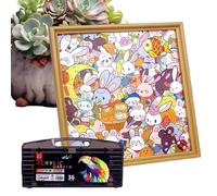 Craft Rabbit Picture Frame | Hand-Painted Coloring Kids Puzzle Games - for 6-12 Years Old Preschool Kids Boys Girls Christmas Birthday Holiday Plane Travel