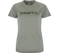 Craft RAFT Core Essence Logo tee Leaf - Camiseta Funcional XS de poliéster Reciclado - Camiseta Deportiva Transpirable con Costuras Laterales curvadas para Entrenamiento y Uso Diario