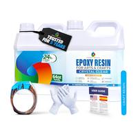 CRAFT RESIN 2L Resina Epoxi para Manualidades - Kit de Resina Epoxi Transparente para Madera, Arte, Joyería y Posavasos - Completo Epoxy Resin de Baja Viscosidad para Principiantes y Profesionales.
